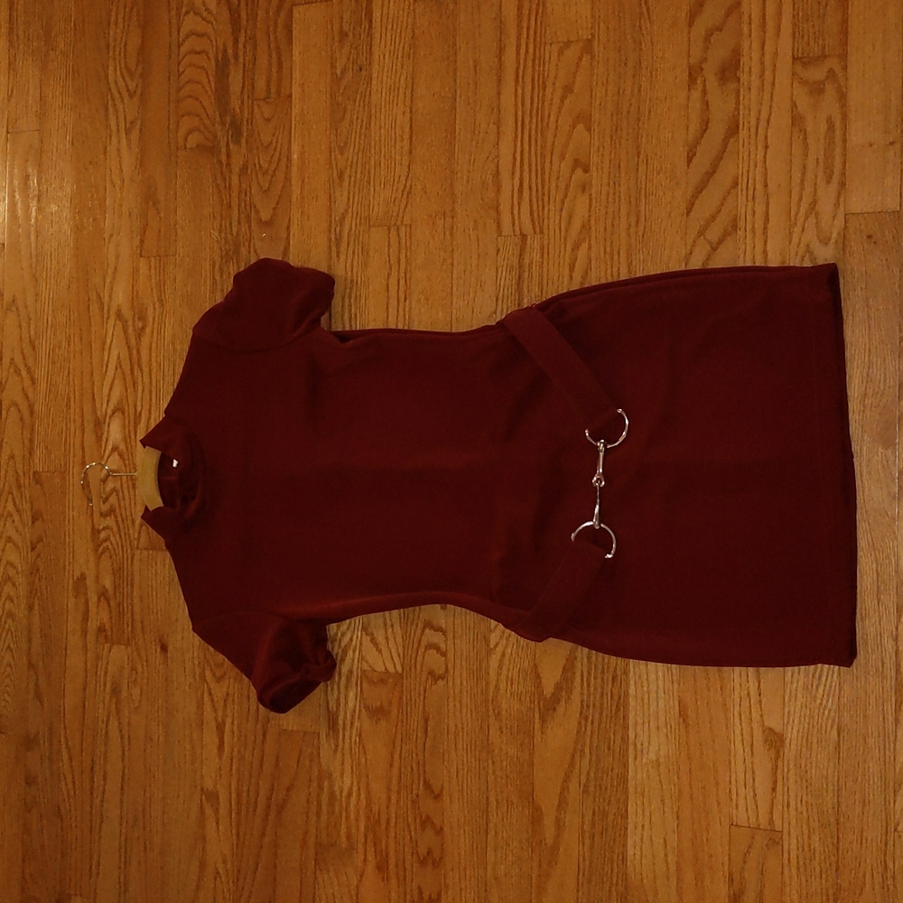 90s Lew Magram Collection Vintage 1992 Belted Mock Neck Dress Small 🔥HP 10-9-24